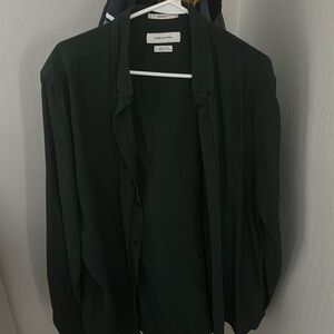 Urban Outfitters Button Up Modern Fit Shirt Size L Green